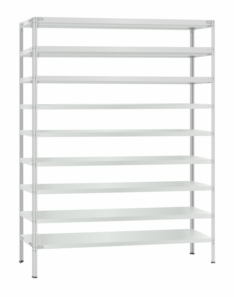 Стеллаж металлический Титан МС-500 2400х1500х500 9 полок Стеллаж металлический Титан МС-500 2400х1500х500 9 полок