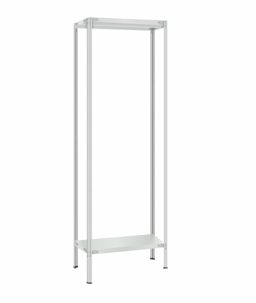 Стеллаж металлический Титан МС-500 3000х700х400 2 полки Стеллаж металлический Титан МС-500 3000х700х400 2 полки