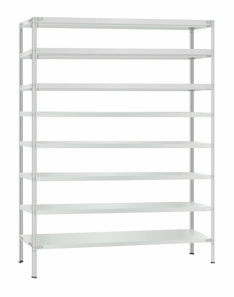 Стеллаж металлический Титан МС-500 2300х1500х400 8 полок Стеллаж металлический Титан МС-500 2300х1500х400 8 полок