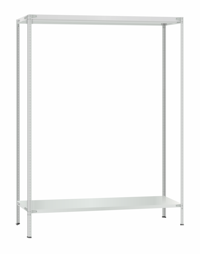 Стеллаж металлический Титан МС-500 2300х1500х600 2 полки Стеллаж металлический Титан МС-500 2300х1500х600 2 полки