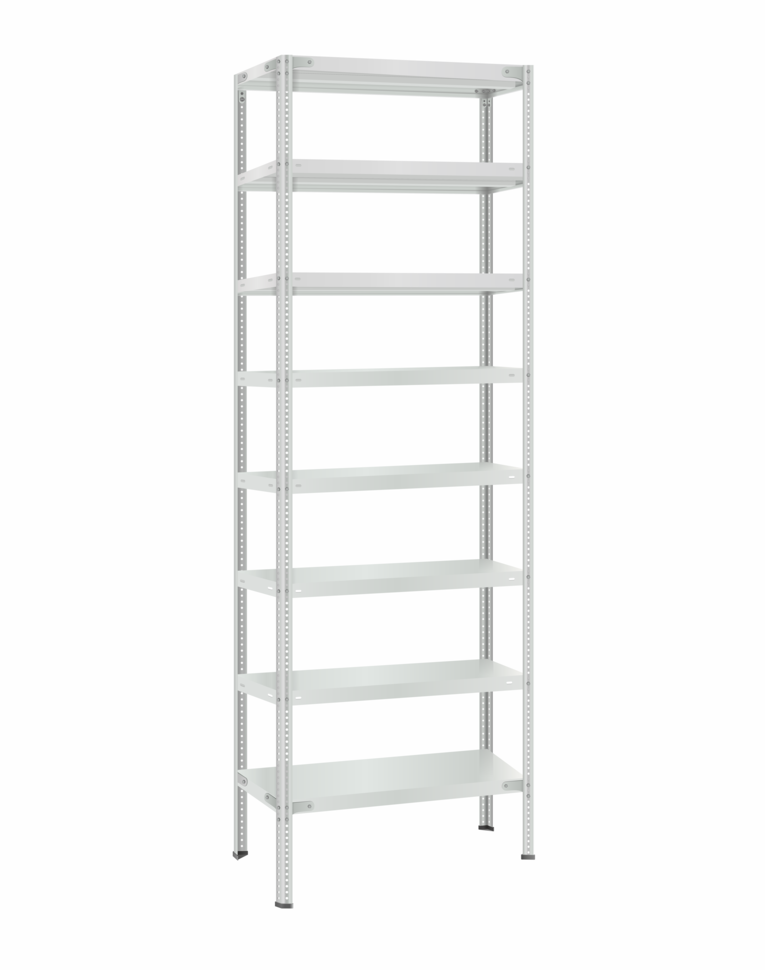 Стеллаж металлический Титан МС-500 2400х700х400 8 полок Стеллаж металлический Титан МС-500 2400х700х400 8 полок